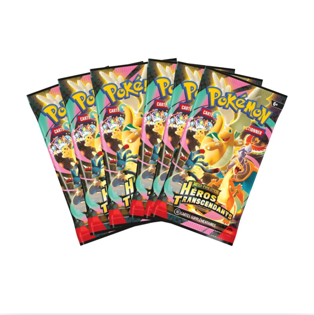 Pokémon: Mega Evolution - Transcendent Heroes - 6 Booster Bundle