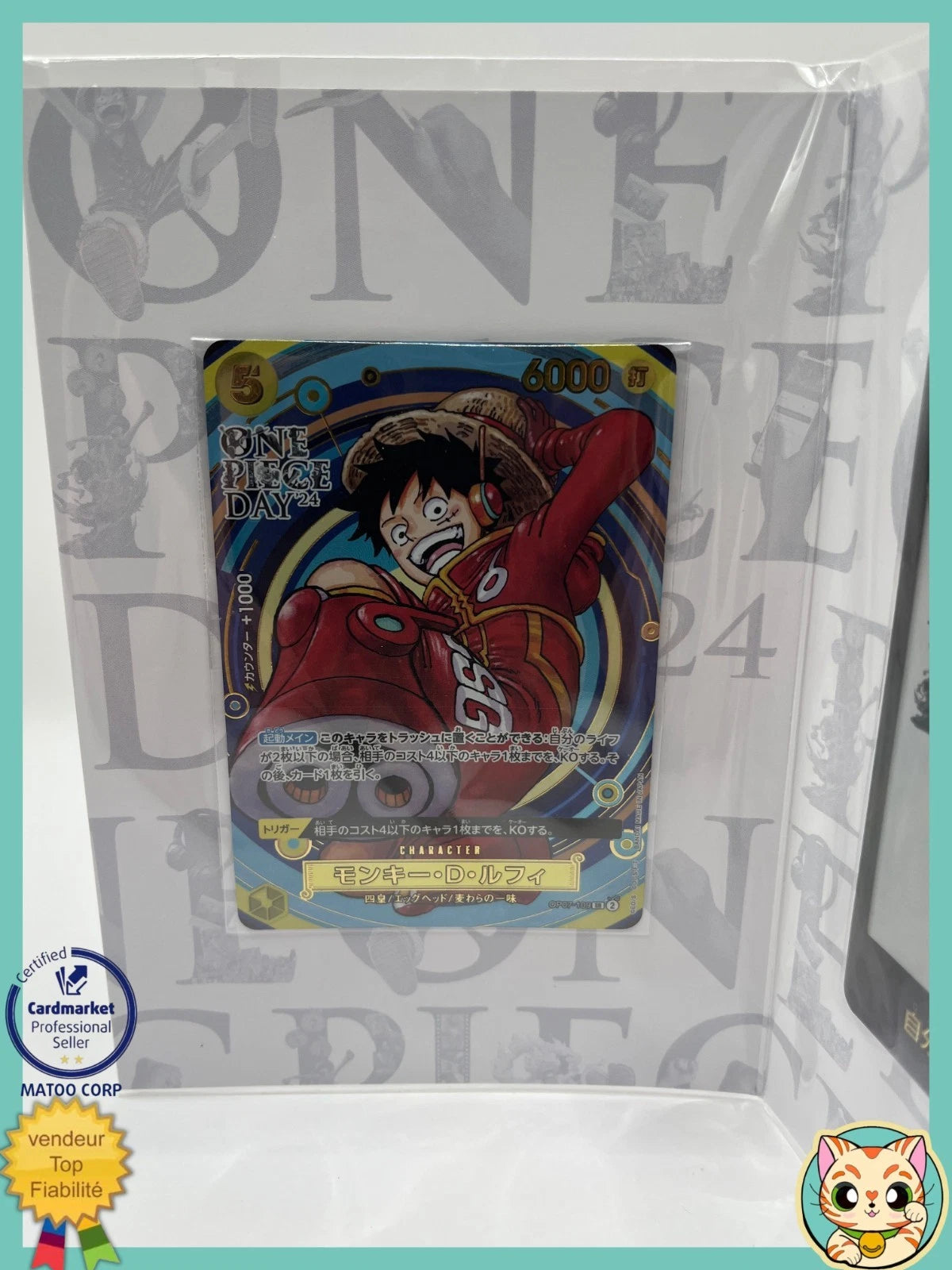 Livret Scellé One Piece Day 2024 – Monkey D. Luffy (OP07-109) + Carte Don! – Édition Japonaise
